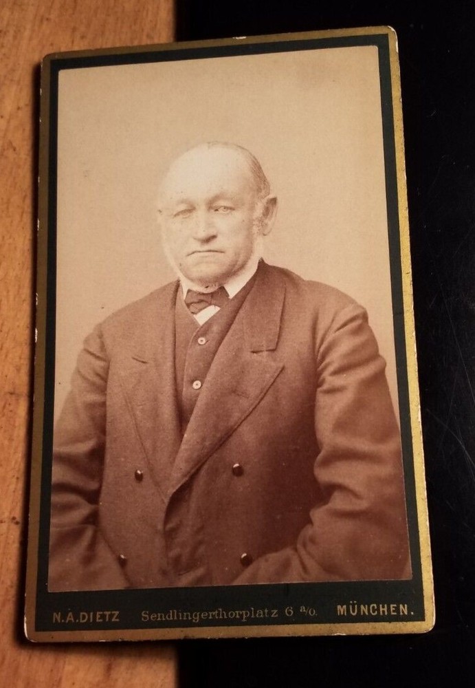 Old Man with Beard – Circa 1880/90s / CDV N. A. Dietz Munich