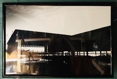 Black & White Photography Print Hardel Lumber Fire Olympia Acrylic Framed 21×31”