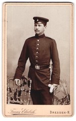 Photograph Franz Ehrlich, Dresden, Königsbrücker-Straße 105, soldier in uniform