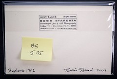 Boris Starosta 3D Stereoview – Stephanie 1902 – black nude model signed 2003