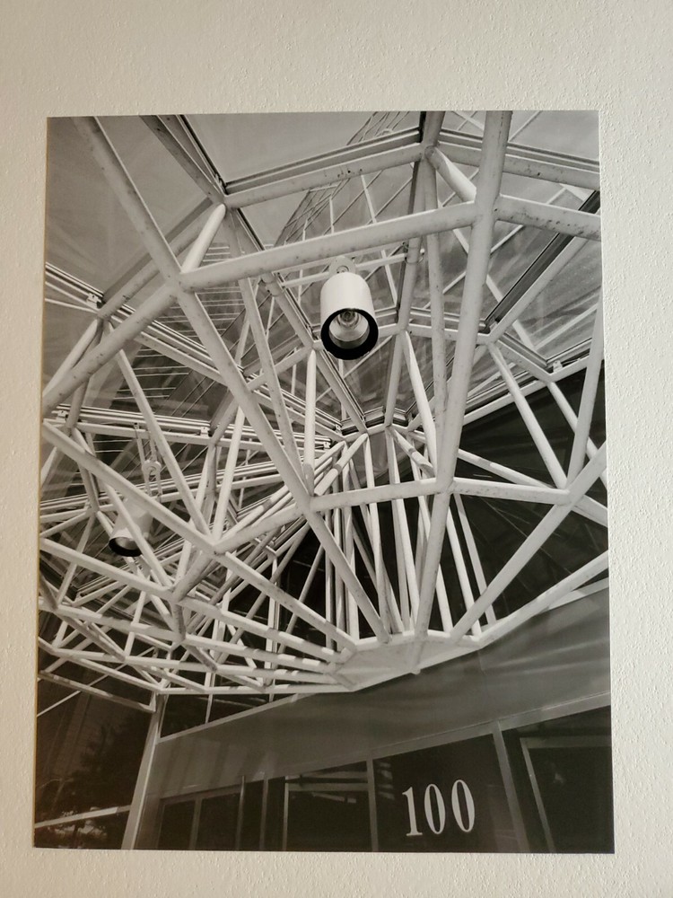 LIGHT STRUCTURE LARGE ORIGINAL SIGNED ART PHOTO B&W STETTNER VTG MATTE NJ CAMERA