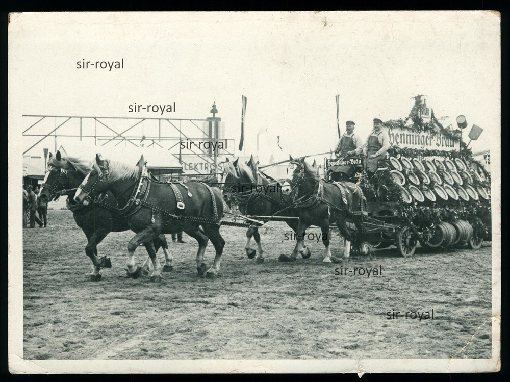 Henninger Bräu Beer Trolley – XL Photo 18x14cm
