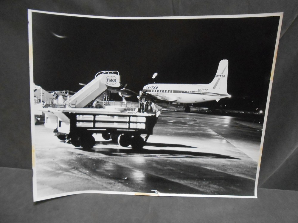 Vintage Retro Airplane Airport Airline Tarmac Art Photograph Photo Picture