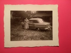 Alt Foto antik Frau Auto Technik Woman Oldtimer nice car Design dream old Photo