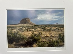 Desert Southwest Matted Photography Print Mesa Butte Signed Numbered Landscape