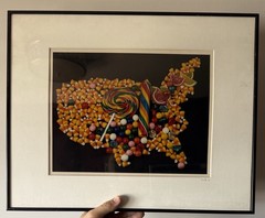 Robert Allen Merlo «America» Vintage Signed Framed Photograph 1982 Art Candy