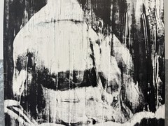 🔥 Vintage Modern Bodybuilding MUSCLE Man Photograph Painting, Lillian BASSMAN