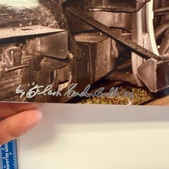 Locomotive Train Art Photograph Print Artist Signed Gordon Balla 1992 11.5×8.5″