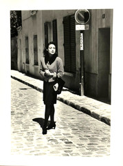 Fashionable Parisian Woman on Street Photograph-C. 1990s-Mark Bugzester