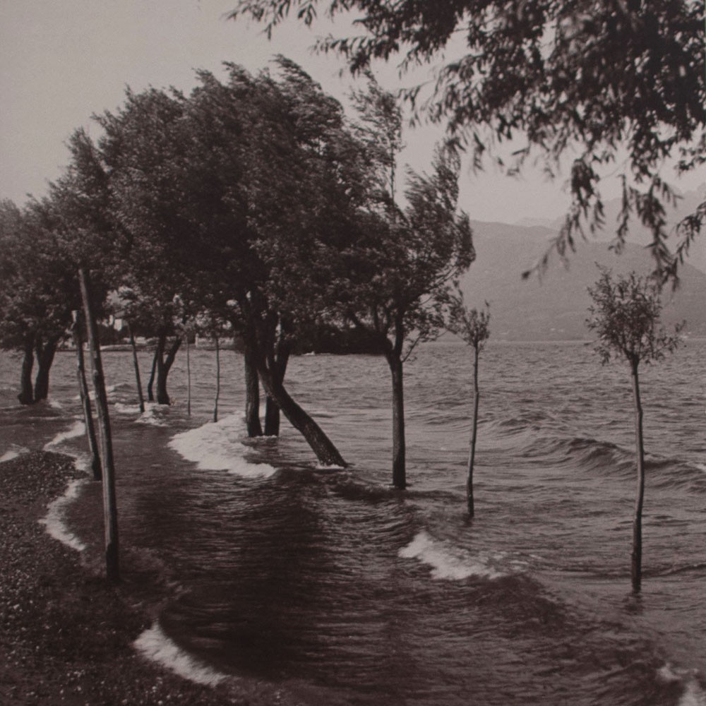 Landscape View Lake by Storm Southern Germany Unknown Photograph Print 20th C