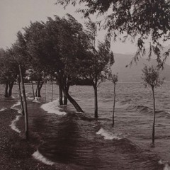 Landscape View Lake by Storm Southern Germany Unknown Photograph Print 20th C