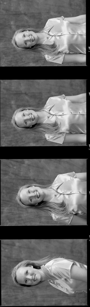1 roll 15 negatives black & white medium format Kodak TMAX film sexy pinup