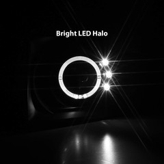 Projector Headlights Halo Black for Honda Element – Passenger and Driver Side