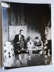 Vintage Original Photograph Couple and the Server W/ Cocktails 10 1/2″ x 13 1/2″