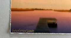 Doug Cavanah original signed matted panoramic picture «Early Morning Solitude»