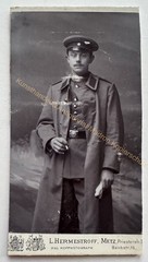 orig. CDV photo photograph picture old fashion man gentleman around 1890 soldier Metz