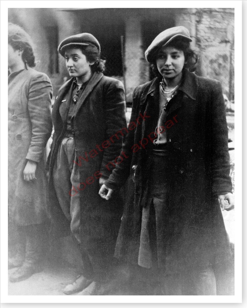 WWII Silver Halide Photo Polish Resistance Women Warsaw Ghetto Occupied Poland