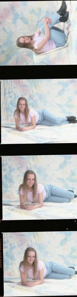 1 roll (14 negatives) of color medium format Kodak VPS sexy pin ups