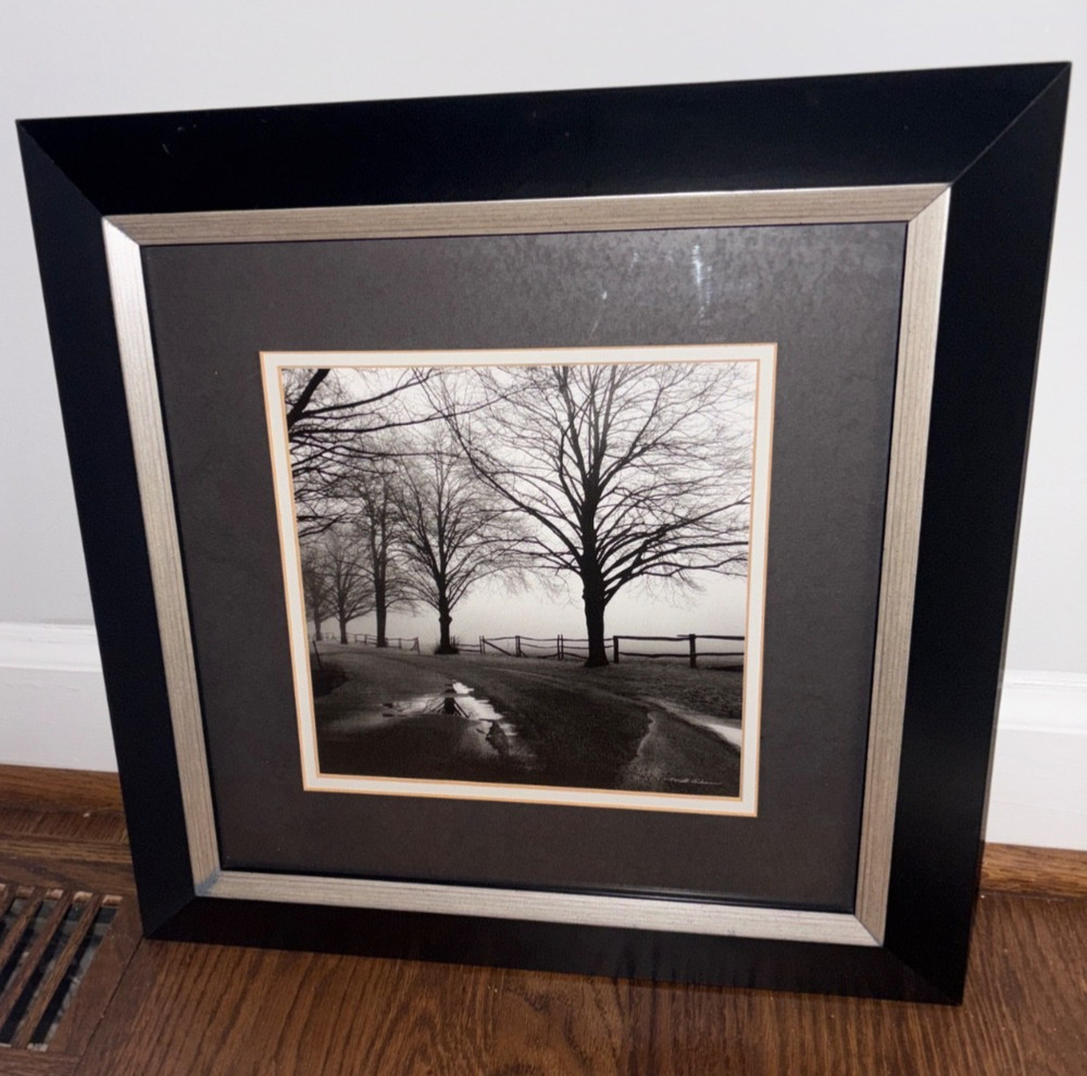 Harold Silverman «after The Rain” Print Black White Photo Matted And Framed