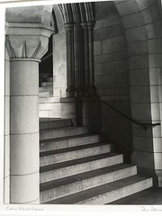 BRUCE BLUM SIGNED B&W Photo Print (12″X 9 3/4″) «Interior National Cathedral»