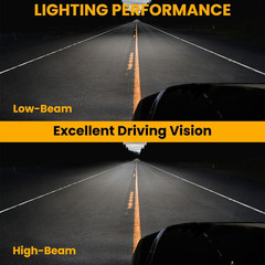JDM Chrome LED Projector Headlights Compatible with 2007-2011 Honda CR-V, Left +
