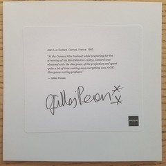 JL GODARD – SIGNED PHOTO BY GILLES PERESS – MAGNUM SQUARE PRINT