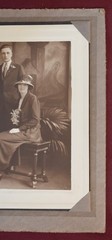 Antique Photograph of Four People In a Conservatory or Greenhouse