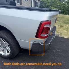 Chrome Rear Step Bumper Fit for 2009-2018 Dodge Ram 1500 for 2010-2012 Ram 2500