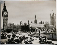 Analog Photo United Kingdom Westminster Palace Reprint In 1900 18X24Cm 1960