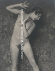 HERMANN SCHIEBERTH Young Woman Nude Dancer Nude Judaica Vintage – XXL