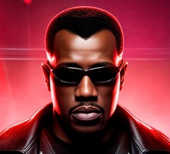 Blade 90s Wesley Snipes Vampire Thriller Movie Metal Sign Wall Art 14×11″