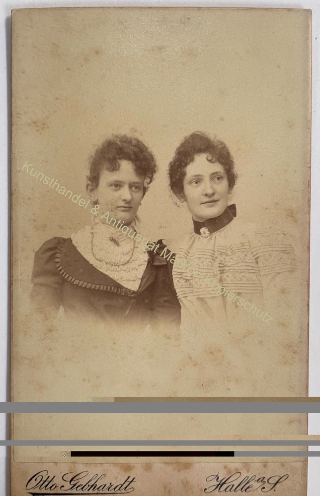 orig. CDV photo photograph old picture woman lady fashion around 1885 O. Gebhardt Halle