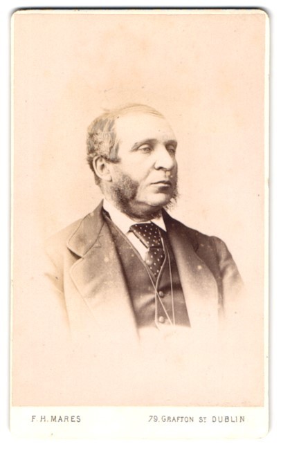 Photograph F. H. Mares, Dublin, 79 Grafton Street, gentleman with whiskers and gepu