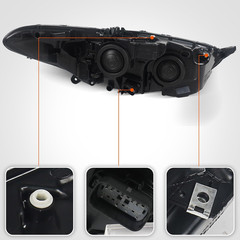 for Ford Fusion Headlight Assembly 2013 2014 2015 2016 Halogen Projector Headlam