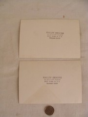 2 Antique Signed Halley Erskine Bird Photographs 4 1/2″ by 6 3/8″