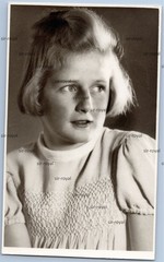 Flensburg 1930s – Blonde Girl in Portrait – Photo Postcard 9x14cm