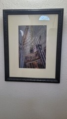 Black Framed Architectural Print Industrial Gothic style