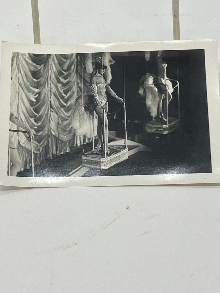 Rare 1950s Burlesque Lingerie Show- Risqué- Black & White Photo- Vegas ?