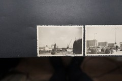 Photo View Amsterdam Harbour Ship Crane Boats Advertising Dwelling Street Ferry Lot