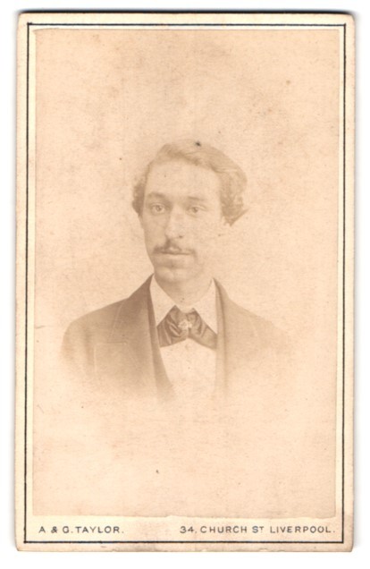 Photograph A. & G. Taylor, Liverpool, Church St 34, Portrait of a Gentleman
