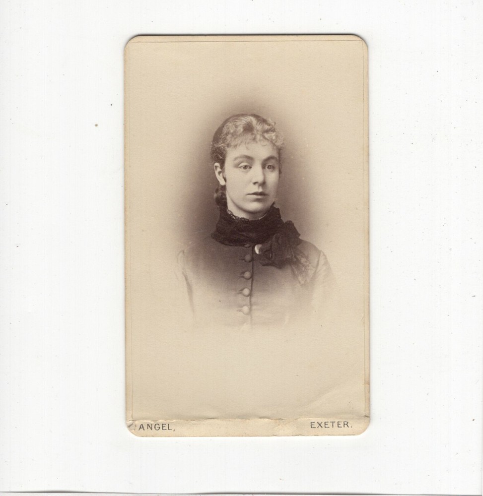 Owen Angel CDV Photo Lady Portrait – Exeter 1870s