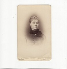 Owen Angel CDV Photo Lady Portrait – Exeter 1870s