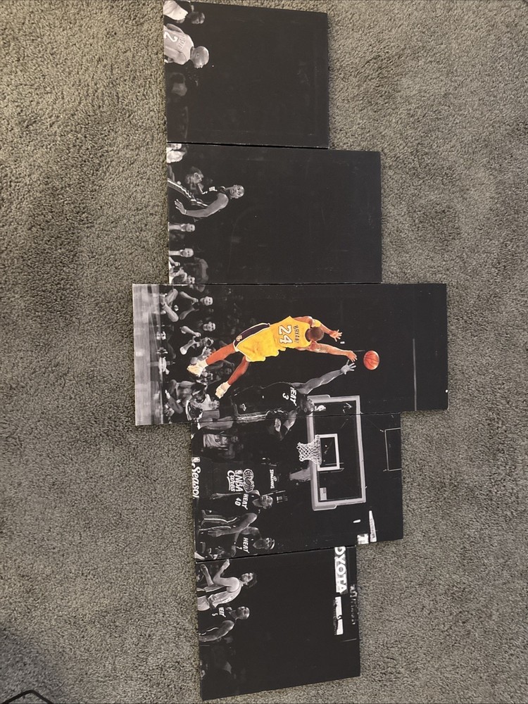 Canvased Kobe Bryant Photo 5 Pieces
