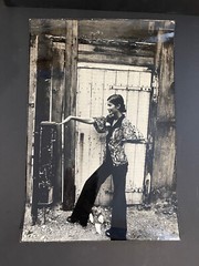 Large Original Silver Print Photo 1970 Vintage Asian Mannequin