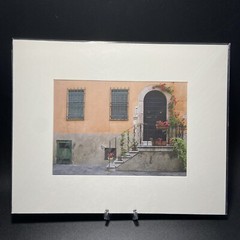 Art Photography Italian Villa Italy Color Garden Trellised Building Matted