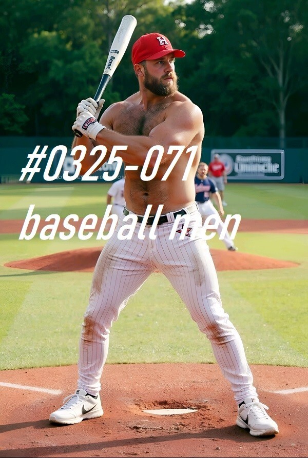 MALE PORTRAIT #0325-071- athletes series -baseball men – free shipping in usa