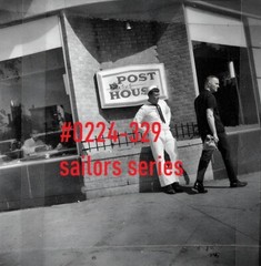 VINTAGE MALE PORTRAIT #0224-329 -sailors times square 1965-free shipping usa