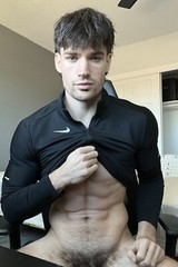 [J054] Handsome Man Cute Male Model Showing Off Body Physique Art Photography
