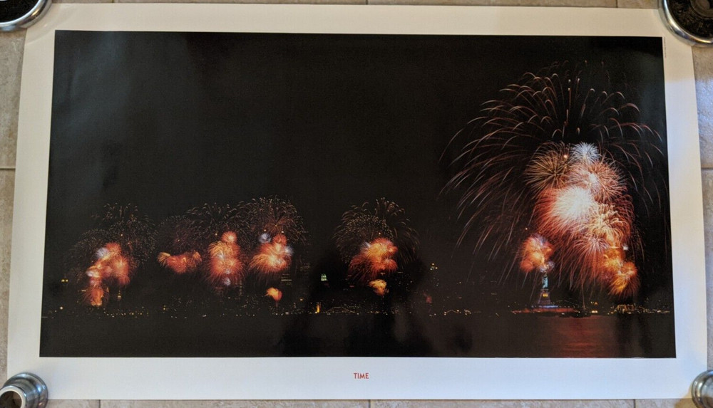 Time Magazine Large Photo Poster 34 x 20″ Ted Thai The 4th of July~New York City