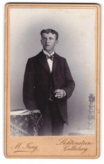 Photograph M. Jung, Lichtenstein-Callnberg, Schulgasse 175, portrait of a young